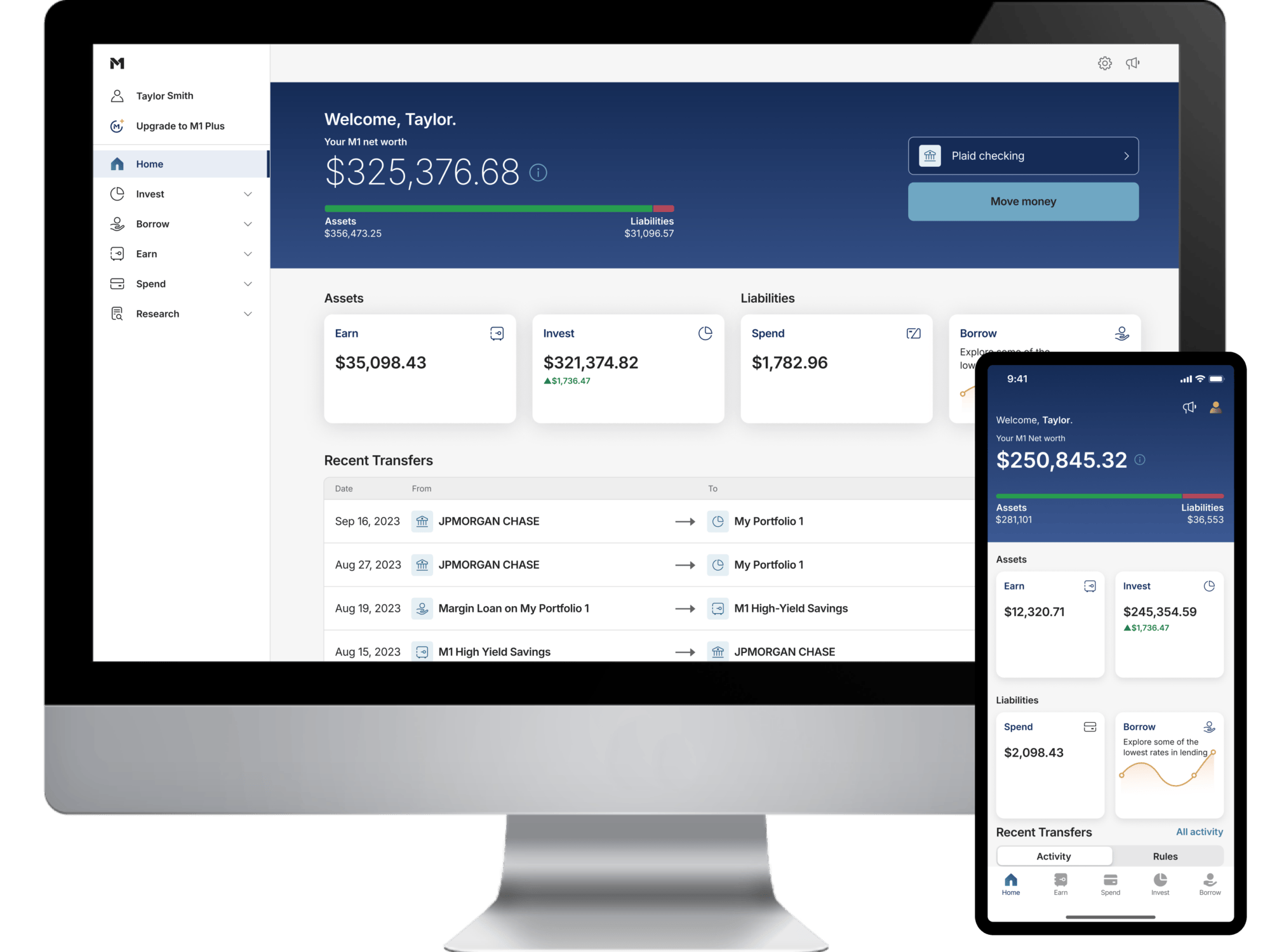 Three phones in a row each displaying different dashboards from the  elitestockspro app.